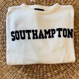 White/Southampton/sweater/100% cotton/small